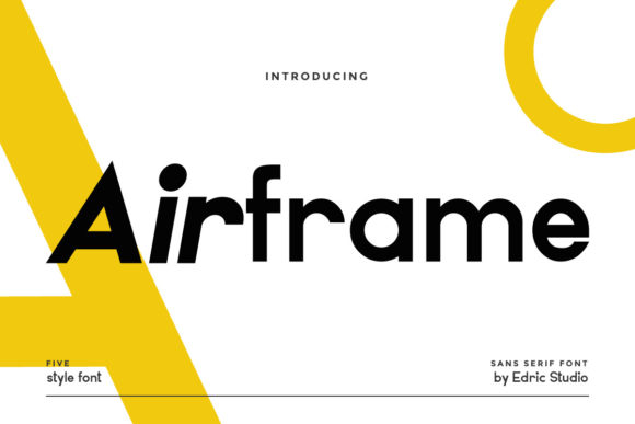Airframe: The Minimal Sans Serif Font for Makers