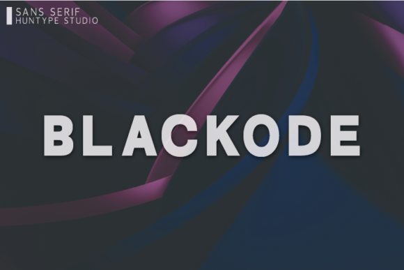 Blackode Font: Minimal Sans Serif for Web Design