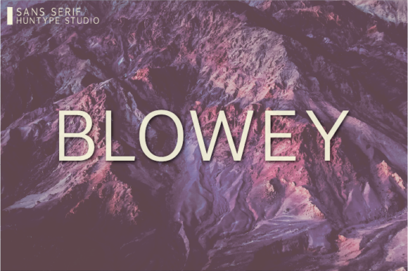 Blowey: The Minimal Sans Serif Font for Makers