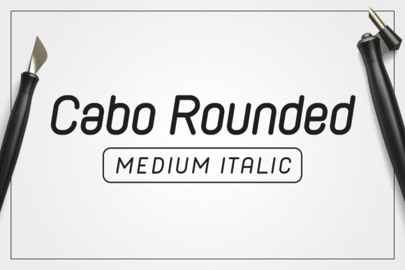 Cabo Rounded Medium Italic Typeface for Brands