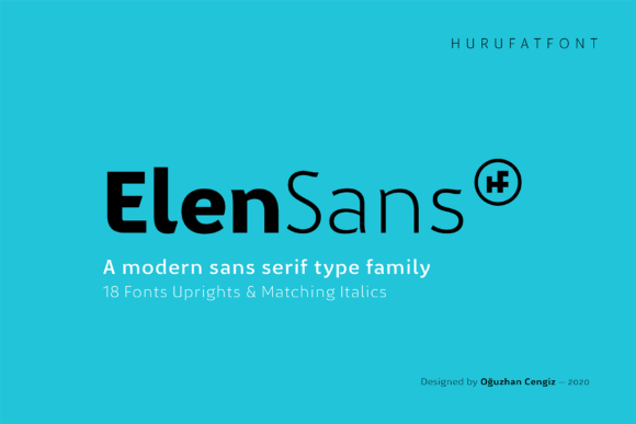 Elen Sans: A Minimal Typeface for Modern Makers