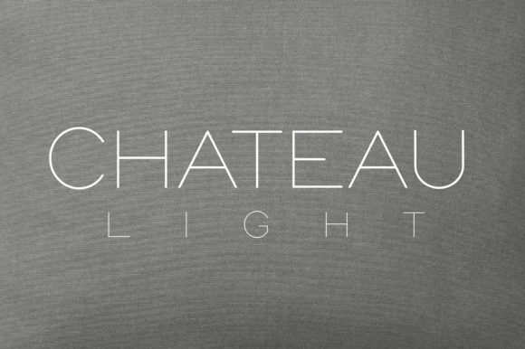 Elevate Your Shop with Chateau Light Typeface