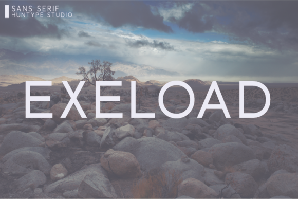 Exeload: The Minimal Sans Serif Font for Makers