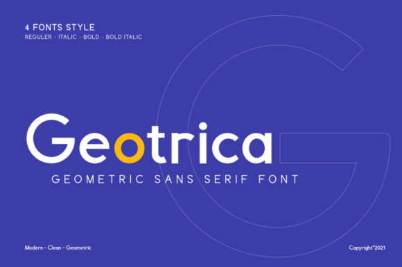 Geotrica: A Minimal Sans Serif Typeface for Modern Editorial Design