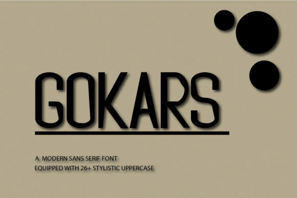 Gokars: The Minimal Sans Serif Font for Modern Brands
