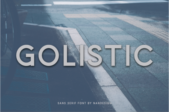 Golistic: A Minimal Sans Serif Font for Modern Editorial Design