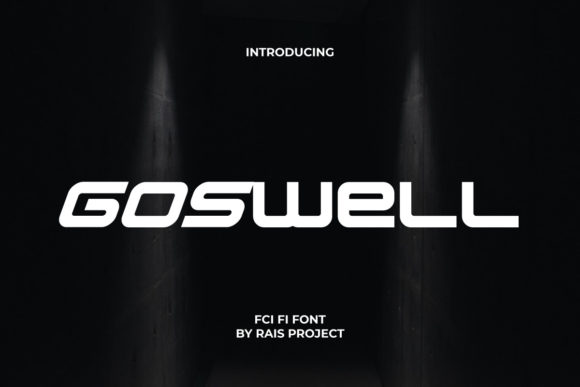 Goswell Typeface: Modern Robotic Style for Bold Brands