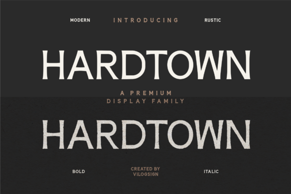 Hardtown: A Versatile Sans Serif Typeface for Modern Web Design
