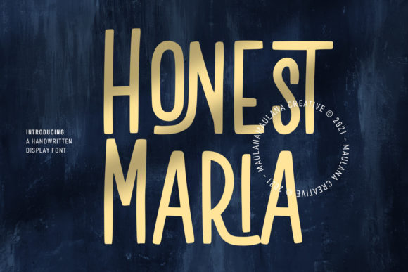 Honest Maria: A Minimal Sans Serif Font for Polished Branding