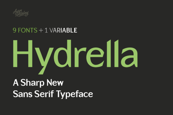 Hydrella: The Modern Typeface for Sharp Branding
