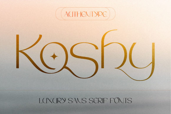 Koshy: A Luxurious Sans Serif Font for Elegant Branding
