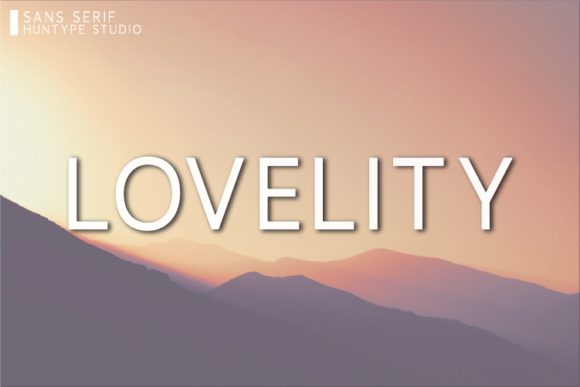 Lovelity: The Minimal Sans Serif Font for Modern Brands