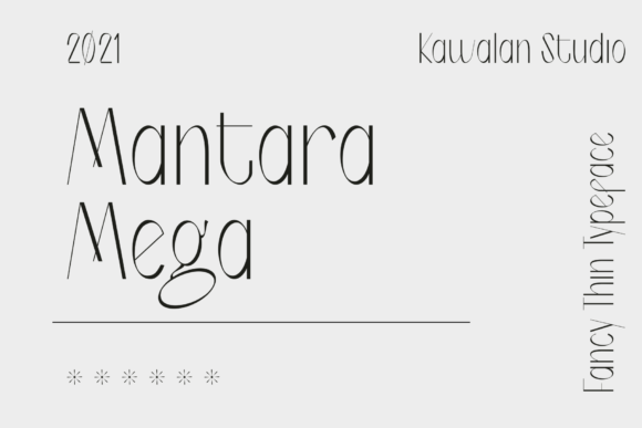 Mantara Mega: Elegant Sans Serif Font for Editorial Design