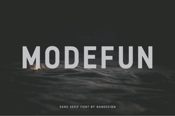 Modefun: A Minimal Sans Serif Font for Editorial Design
