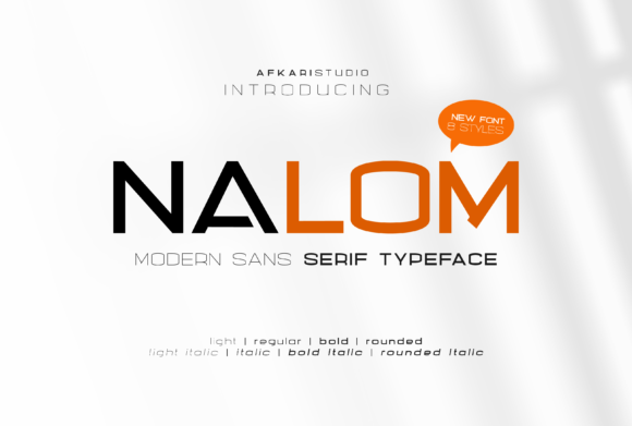 Nalom: A Minimal Sans Serif Font for Modern Editorial Design