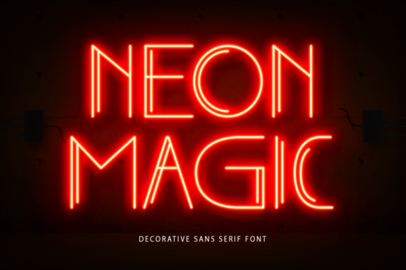 Neon Magic: A Retro Sans Serif Font for Modern Editorial Design