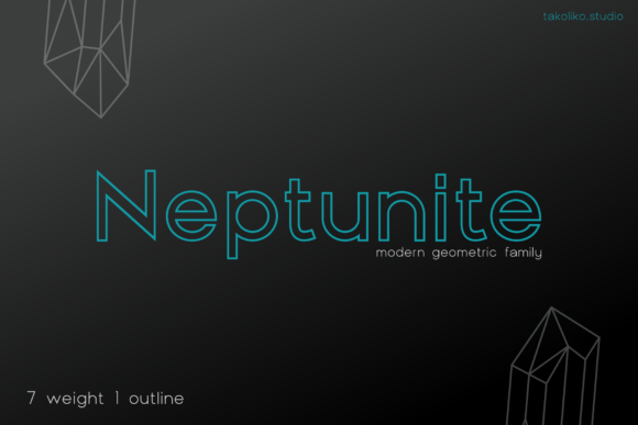 Neptunite: The Minimal Sans Serif Font for Modern Makers