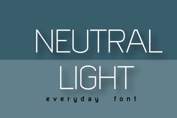 Neutral Light Font for Modern Branding
