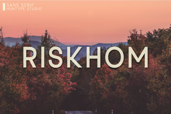 Riskhom: The Minimal Sans Serif Font for Modern Brands