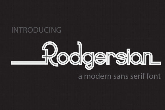 Rodgersian Font for Modern Web Design