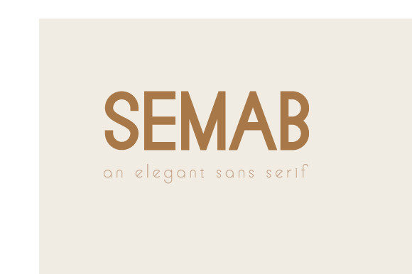 Semab Typeface for Modern Editorial Design