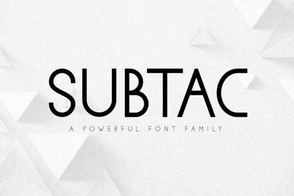 Subtac: A Modern Sans Serif Font for Web Design