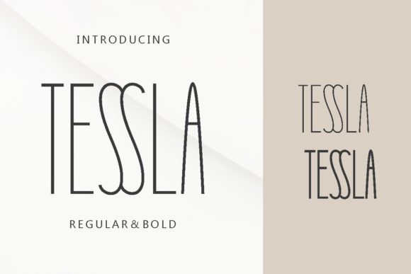 Tessla: A Clean Sans Serif Font for Modern Branding