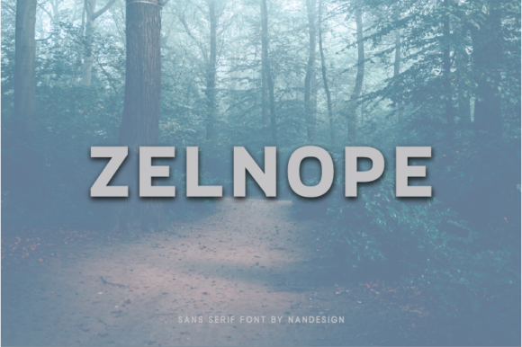 Zelnope: A Minimal Sans Serif Font for Modern Web Design